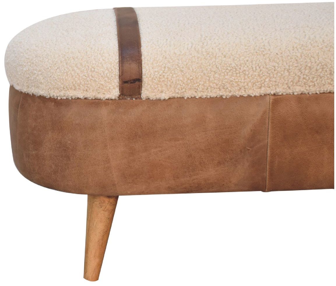 Artisan - Tan Buffalo Boucle Nordic Bench