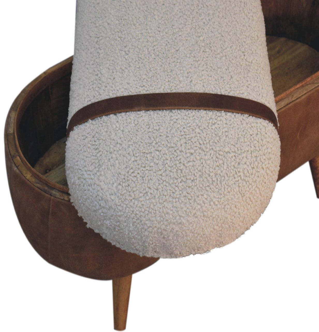 Artisan - Tan Buffalo Boucle Nordic Bench