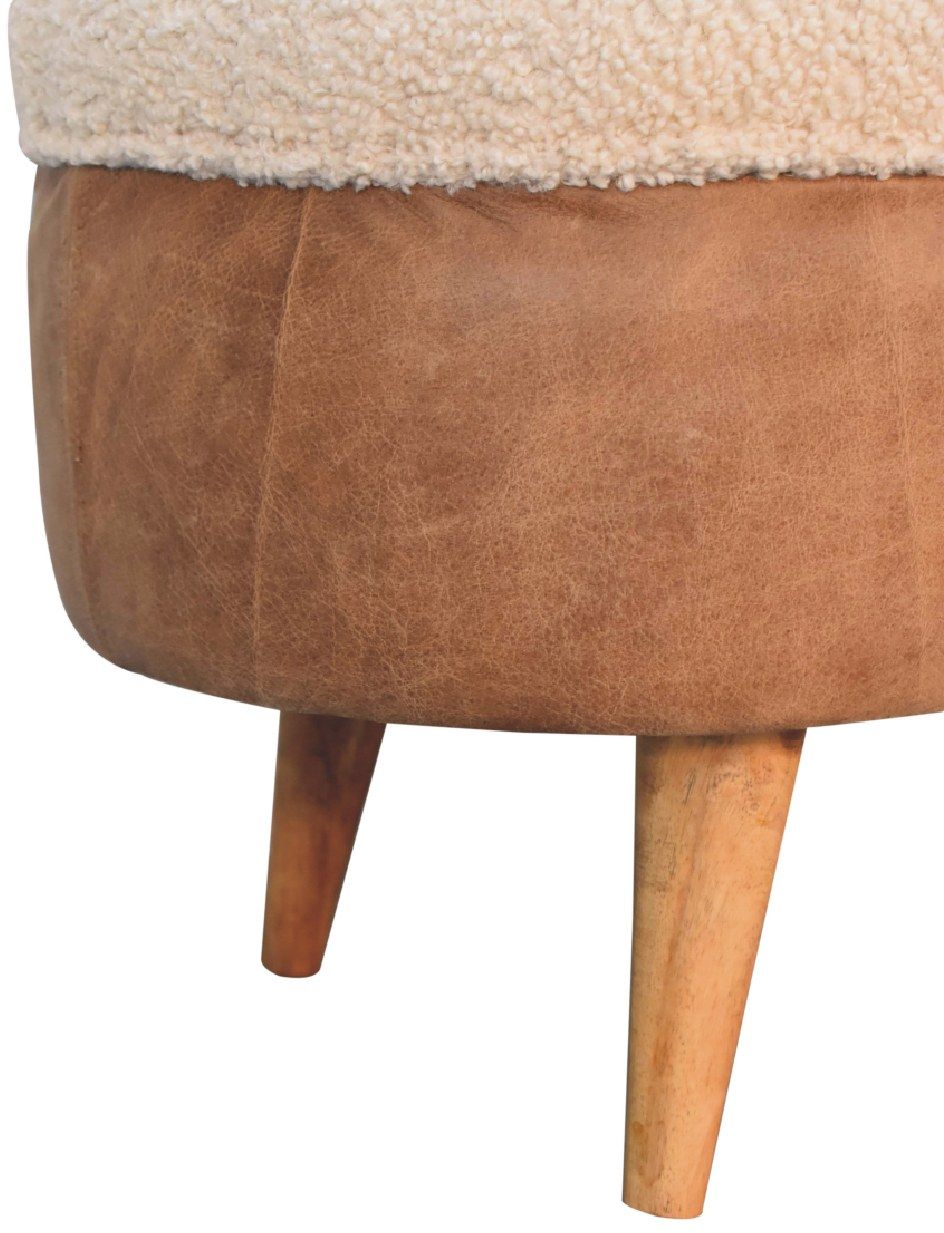 Artisan - Tan Buffalo Boucle Nordic Bench