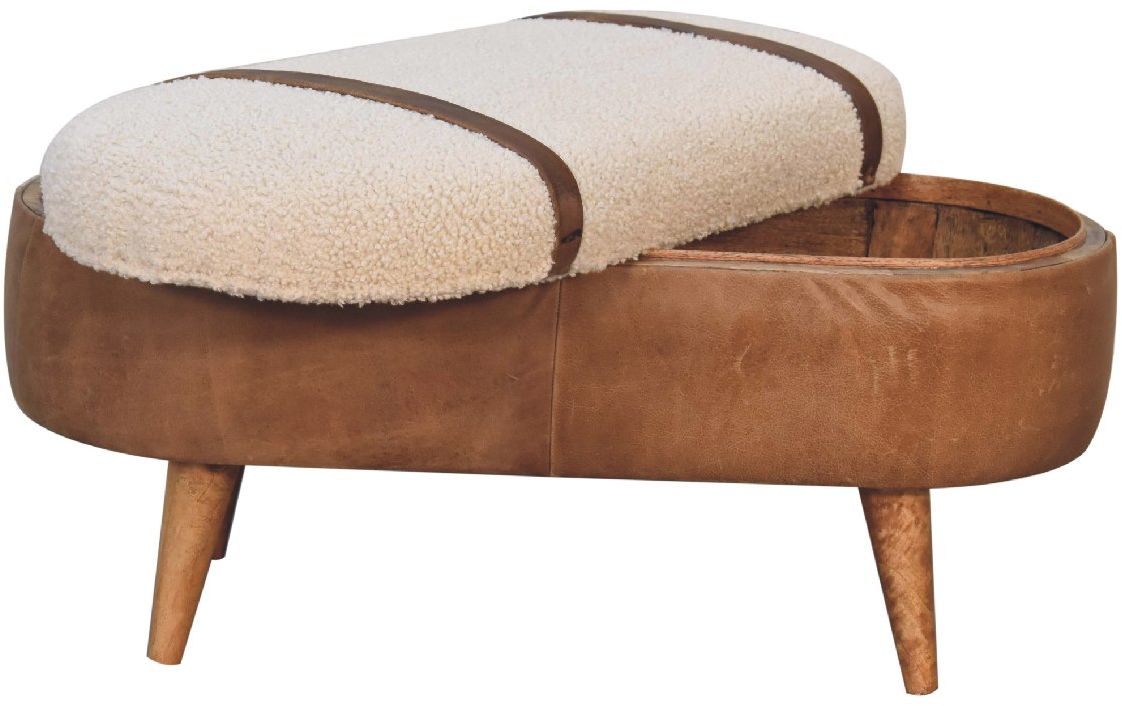 Artisan - Tan Buffalo Boucle Nordic Bench