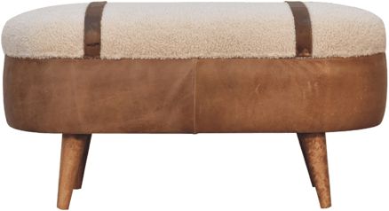 Artisan - Tan Buffalo Boucle Nordic Bench