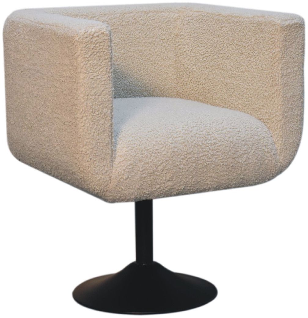 Artisan - Cream Boucle Swivel Chair