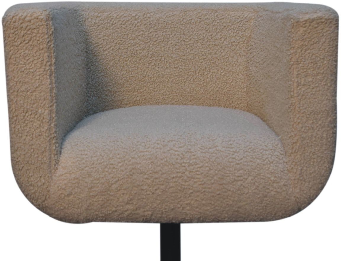 Artisan - Cream Boucle Swivel Chair
