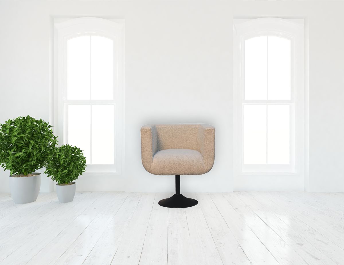 Artisan - Cream Boucle Swivel Chair