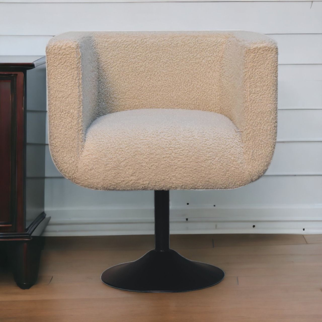 Artisan - Cream Boucle Swivel Chair