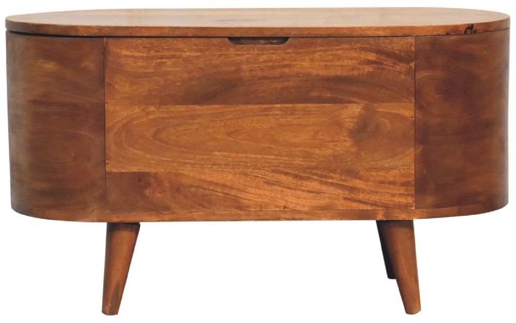 Artisan - Chestnut Rounded Lid Up Blanket Box