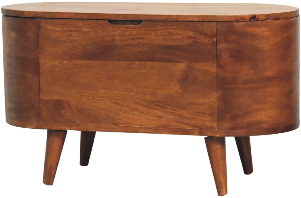 Artisan - Chestnut Rounded Lid Up Blanket Box