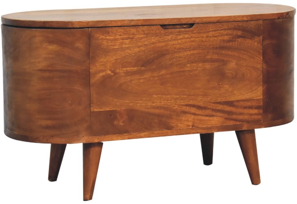 Artisan - Chestnut Rounded Lid Up Blanket Box