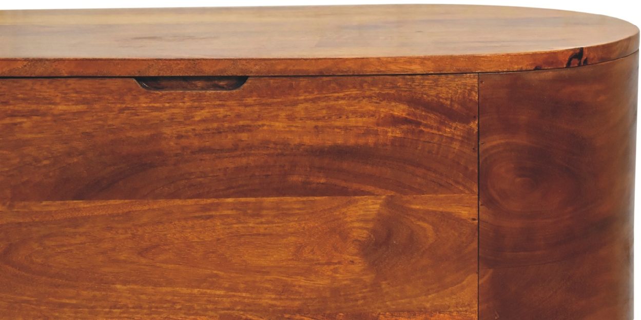 Artisan - Chestnut Rounded Lid Up Blanket Box