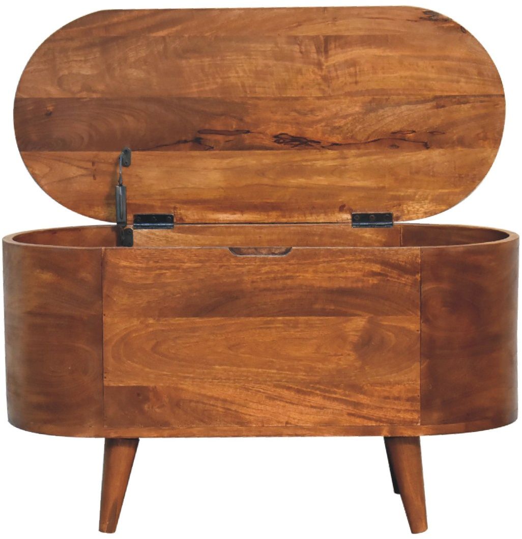 Artisan - Chestnut Rounded Lid Up Blanket Box
