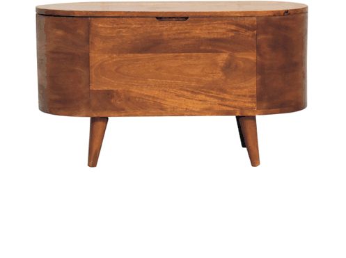 Artisan - Chestnut Rounded Lid Up Blanket Box