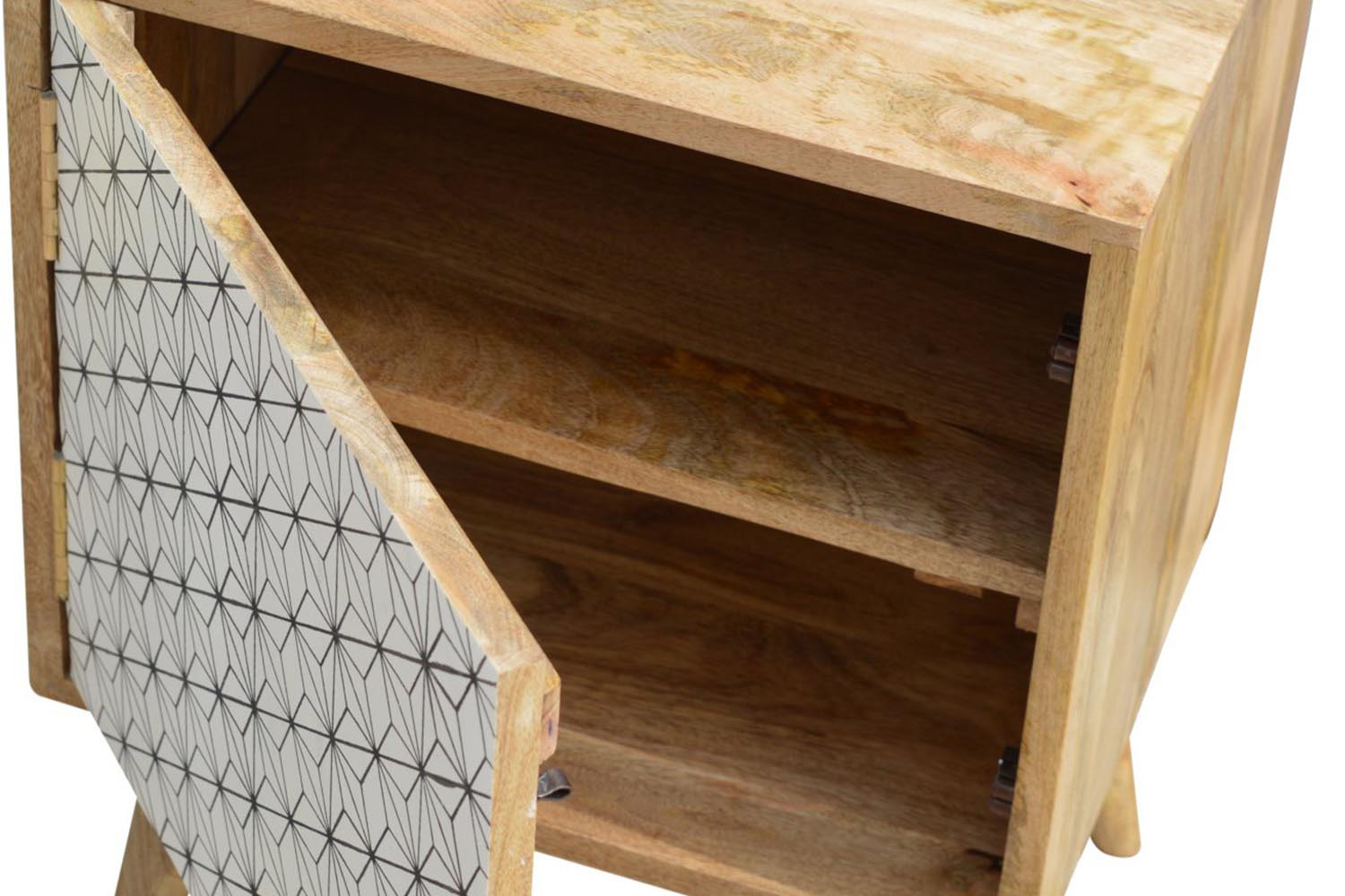 Artisan Prima Bedside with 1 Drawers - Short Legs