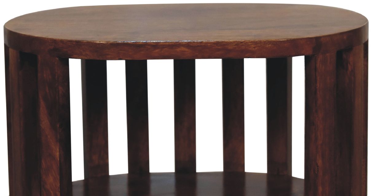 Artisan - Ariella Double Shelf Chestnut Bedside
