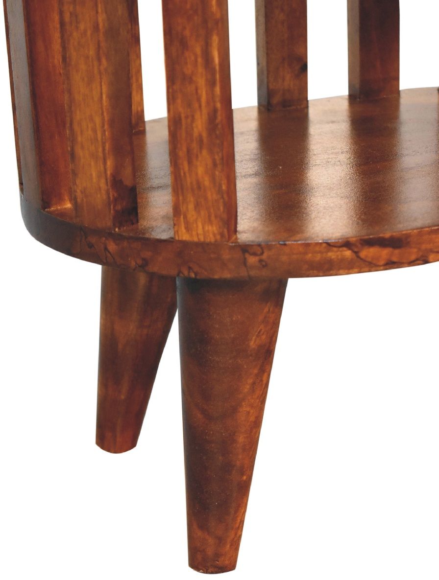 Artisan - Ariella Double Shelf Chestnut Bedside