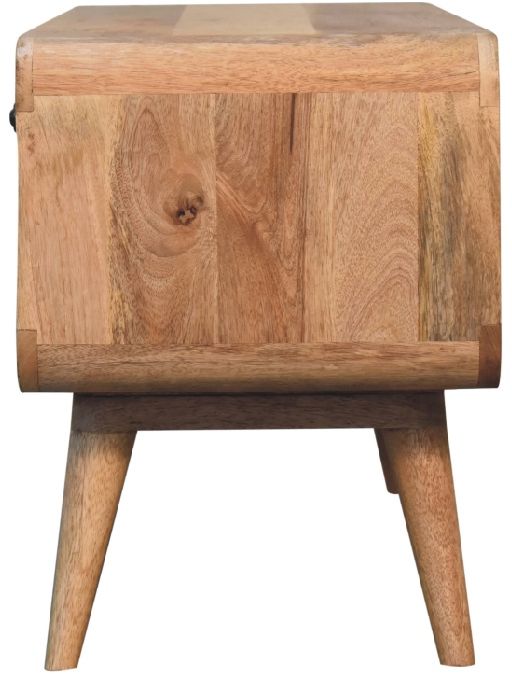 Artisan - Reverse Curve Oak-Ish Media Unit