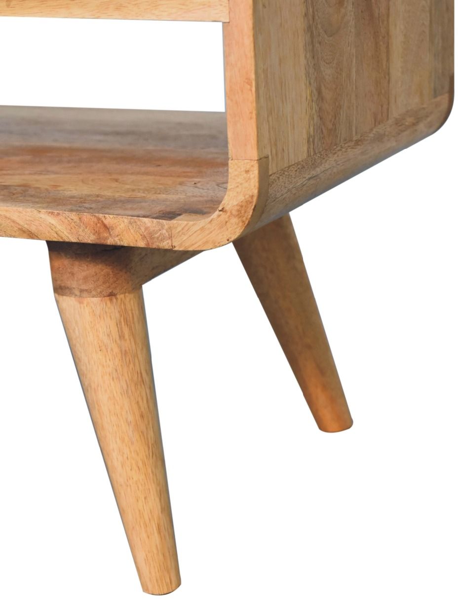 Artisan - Reverse Curve Oak-Ish Media Unit