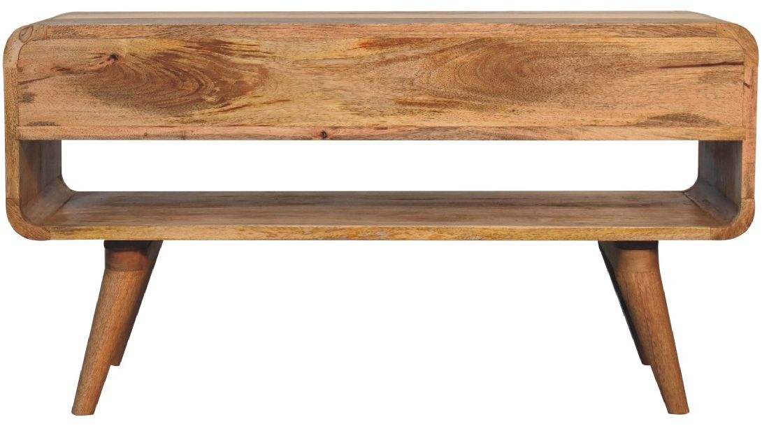 Artisan - Reverse Curve Oak-Ish Media Unit
