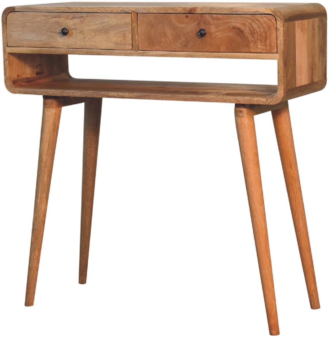 Artisan - Reverse Curve Oak-Ish Media Unit