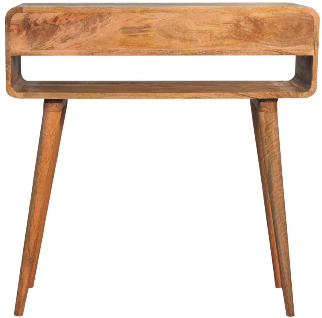 Artisan - Reverse Curve Oak-Ish Media Unit