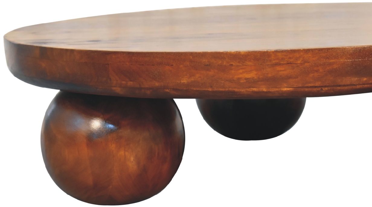 Artisan - Chestnut Central Ball Table