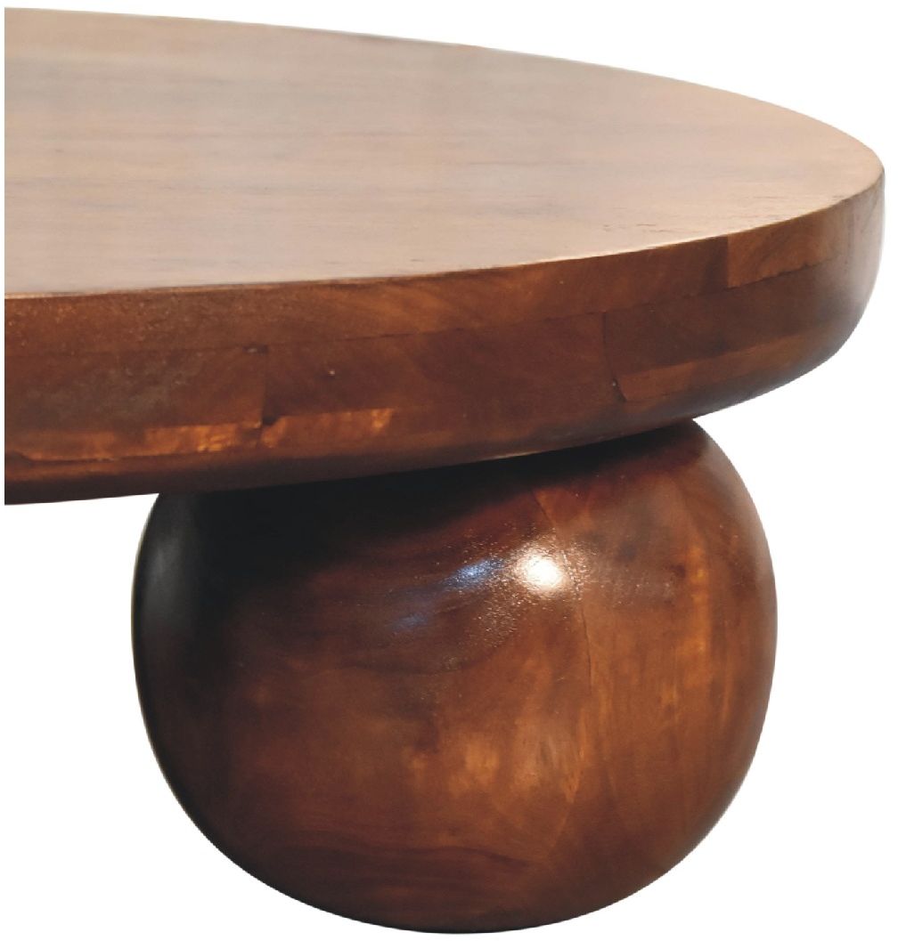 Artisan - Chestnut Central Ball Table