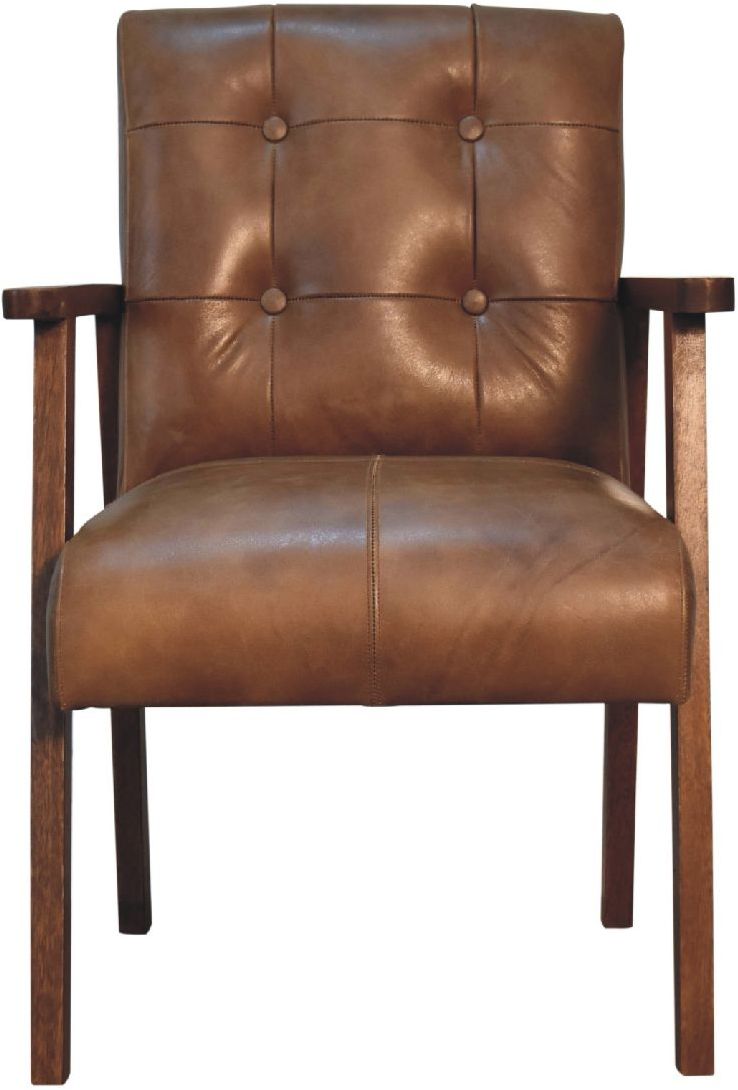 Artisan - Brown Buffalo Leather Chair