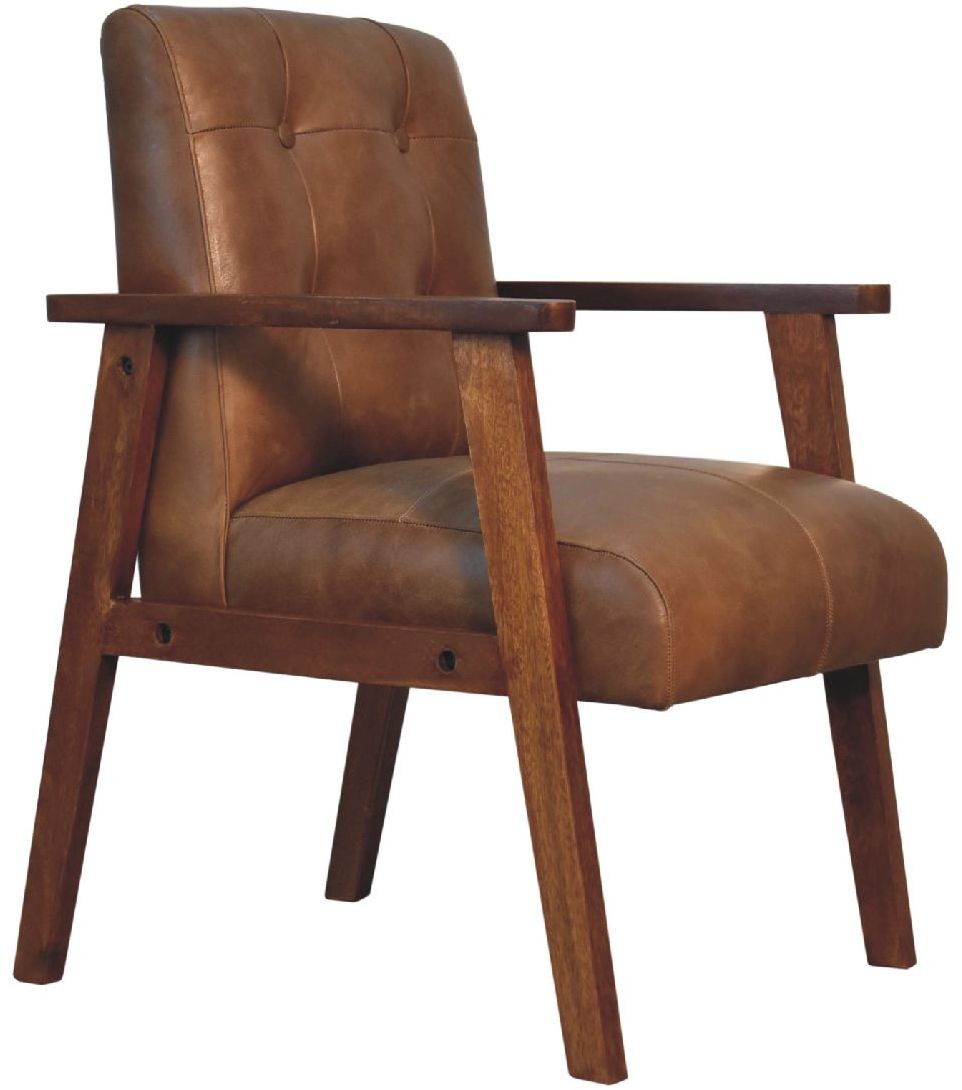 Artisan - Brown Buffalo Leather Chair