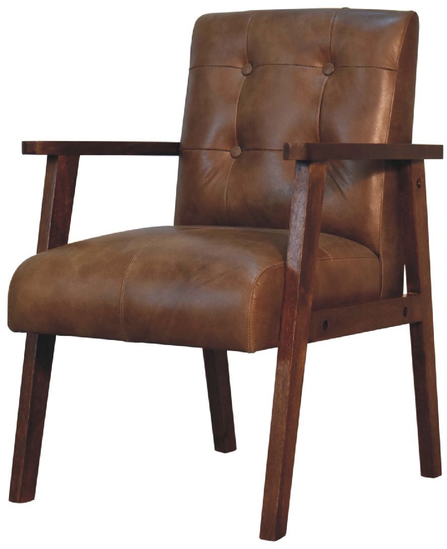 Artisan - Brown Buffalo Leather Chair