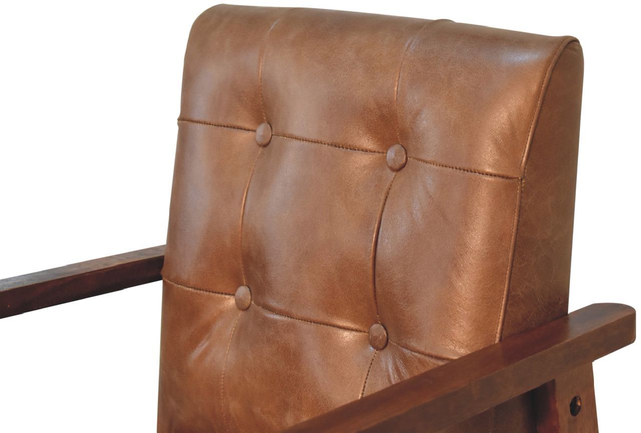 Artisan - Brown Buffalo Leather Chair