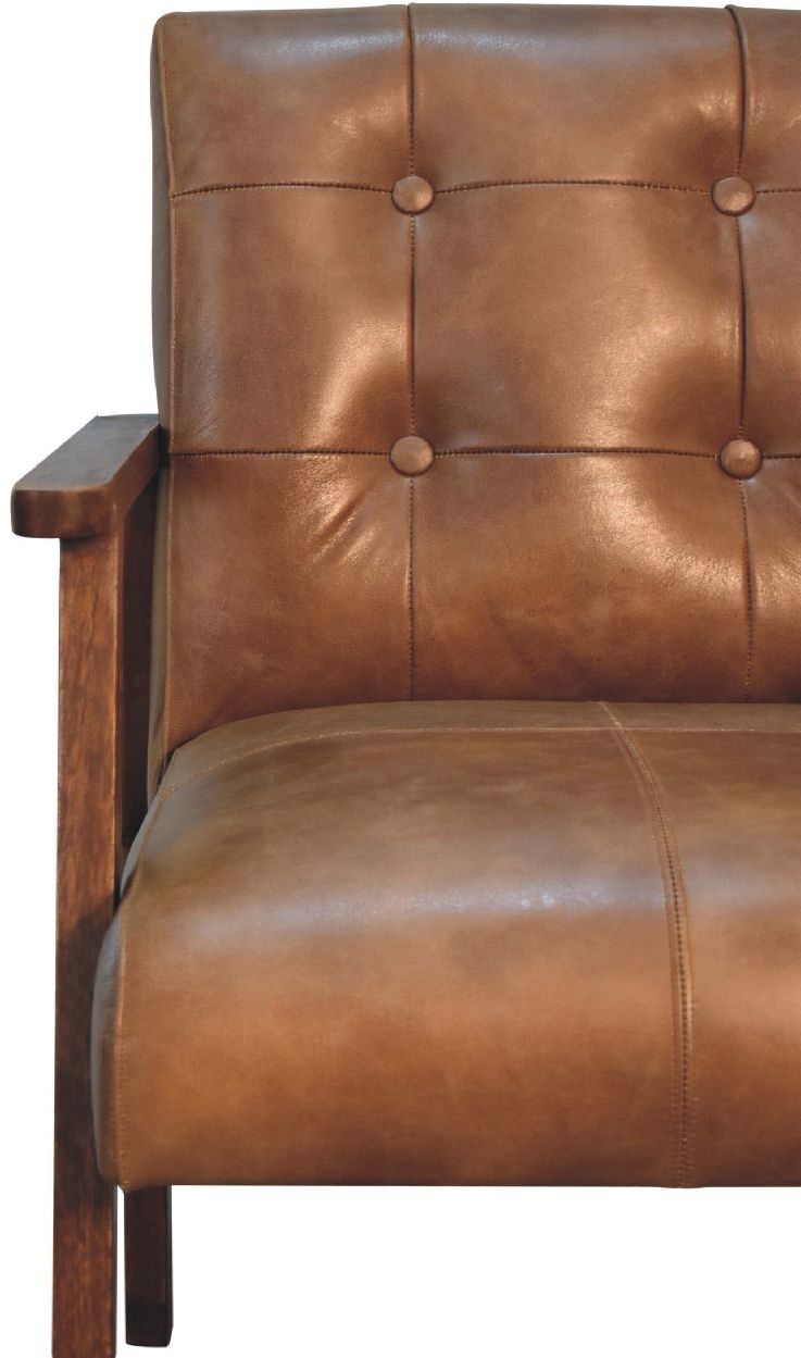 Artisan - Brown Buffalo Leather Chair