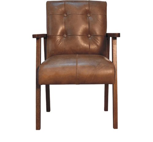 Artisan - Brown Buffalo Leather Chair