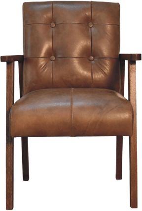 Artisan - Brown Buffalo Leather Chair