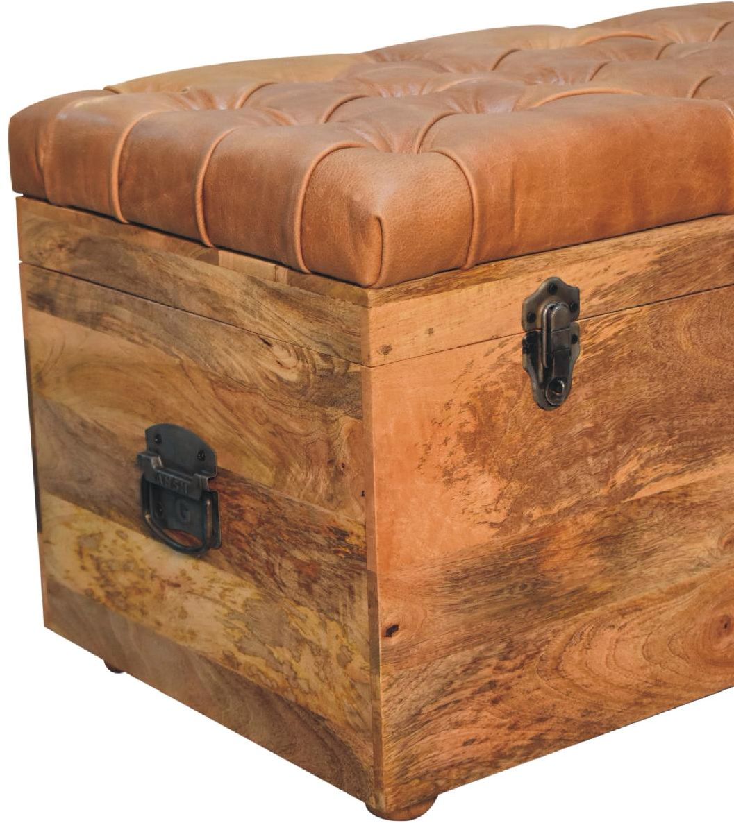 Artisan - Buffalo Hide Oak-Ish Storage Trunk
