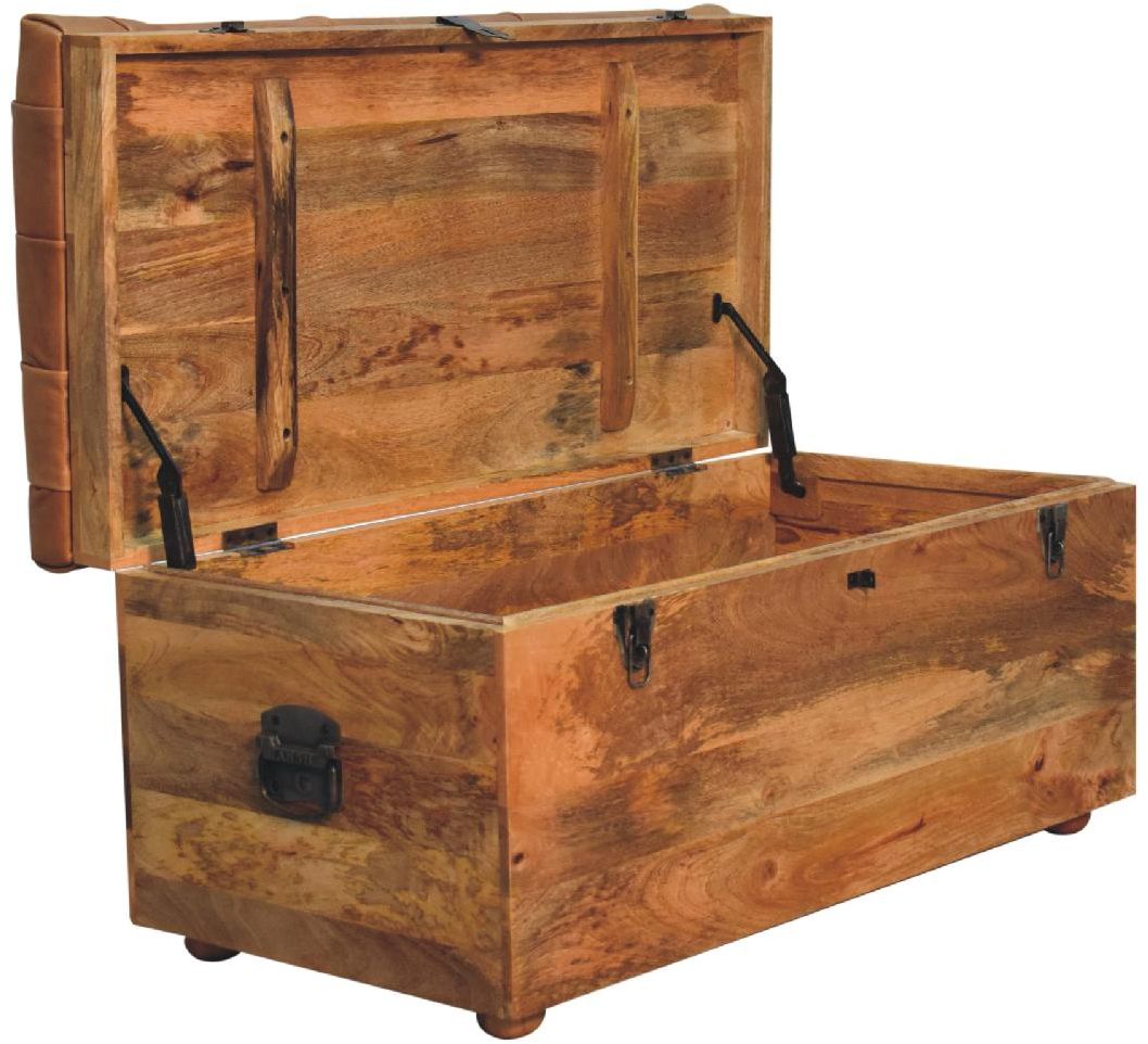 Artisan - Buffalo Hide Oak-Ish Storage Trunk