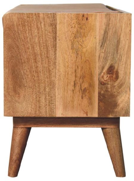 Artisan - Oak-Ish Bench With Tan Leather Seatpad