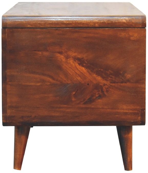 Artisan - Curved Chestnut Blanket Box