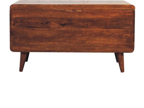 Artisan - Curved Chestnut Blanket Box