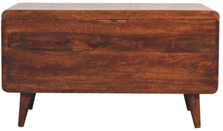 Artisan - Curved Chestnut Blanket Box