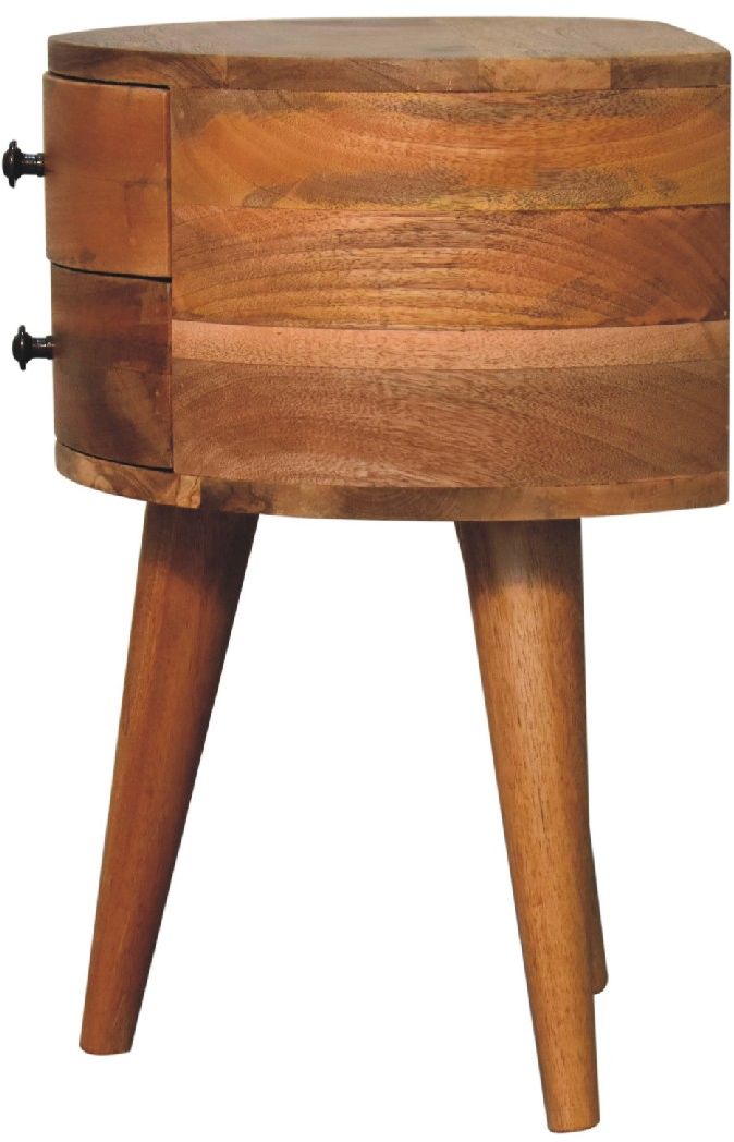 Artisan - Odyssey Oak-Ish Tripod Nightstand