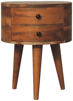Artisan - Odyssey Oak-Ish Tripod Nightstand