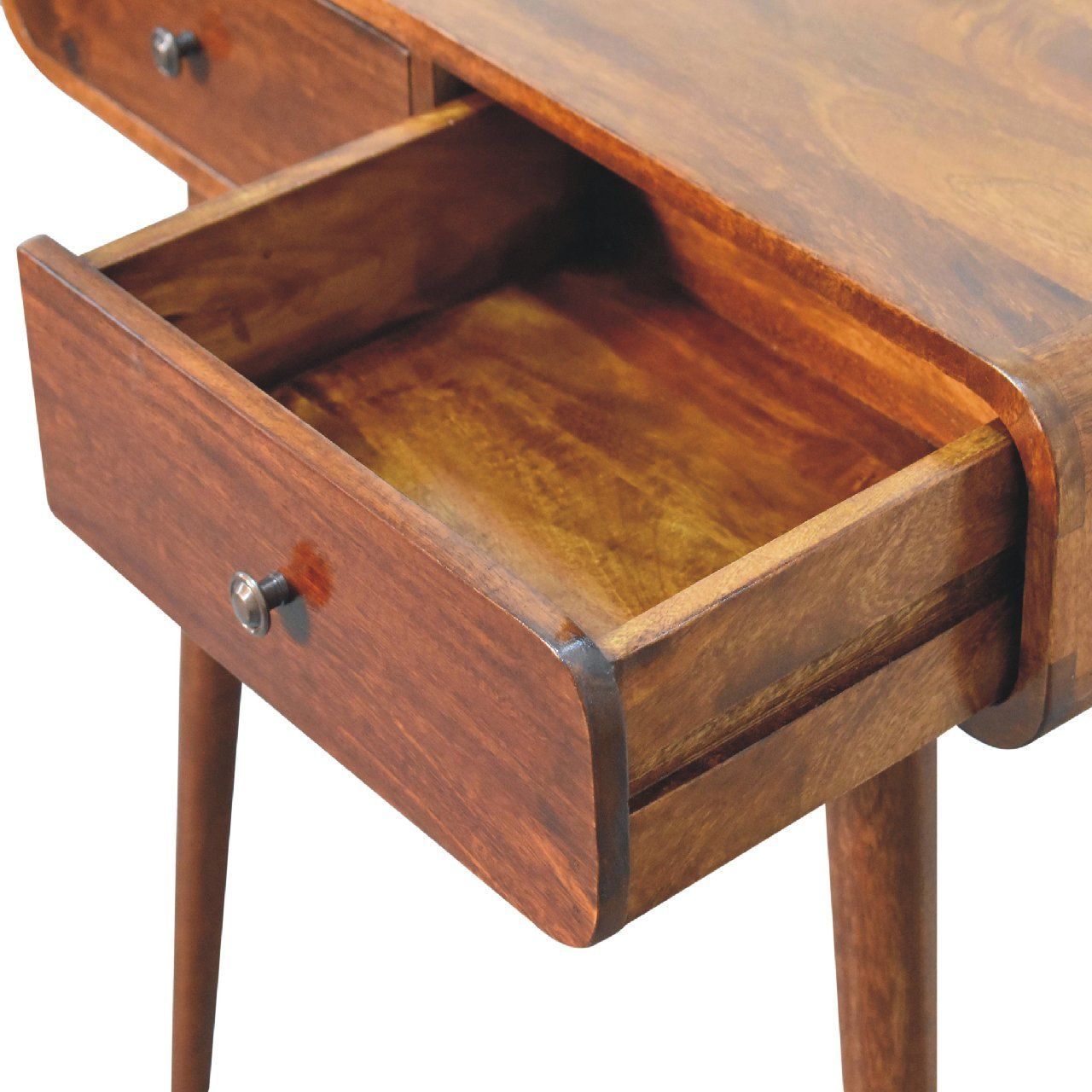 Artisan - Chestnut Curved Hallway Table
