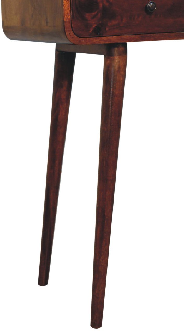 Artisan - Chestnut Curved Hallway Table