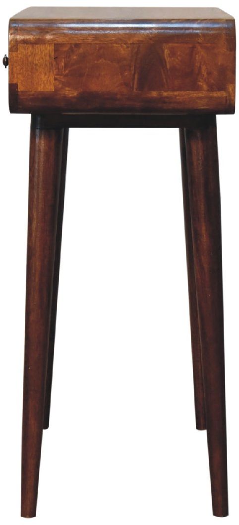 Artisan - Chestnut Curved Hallway Table