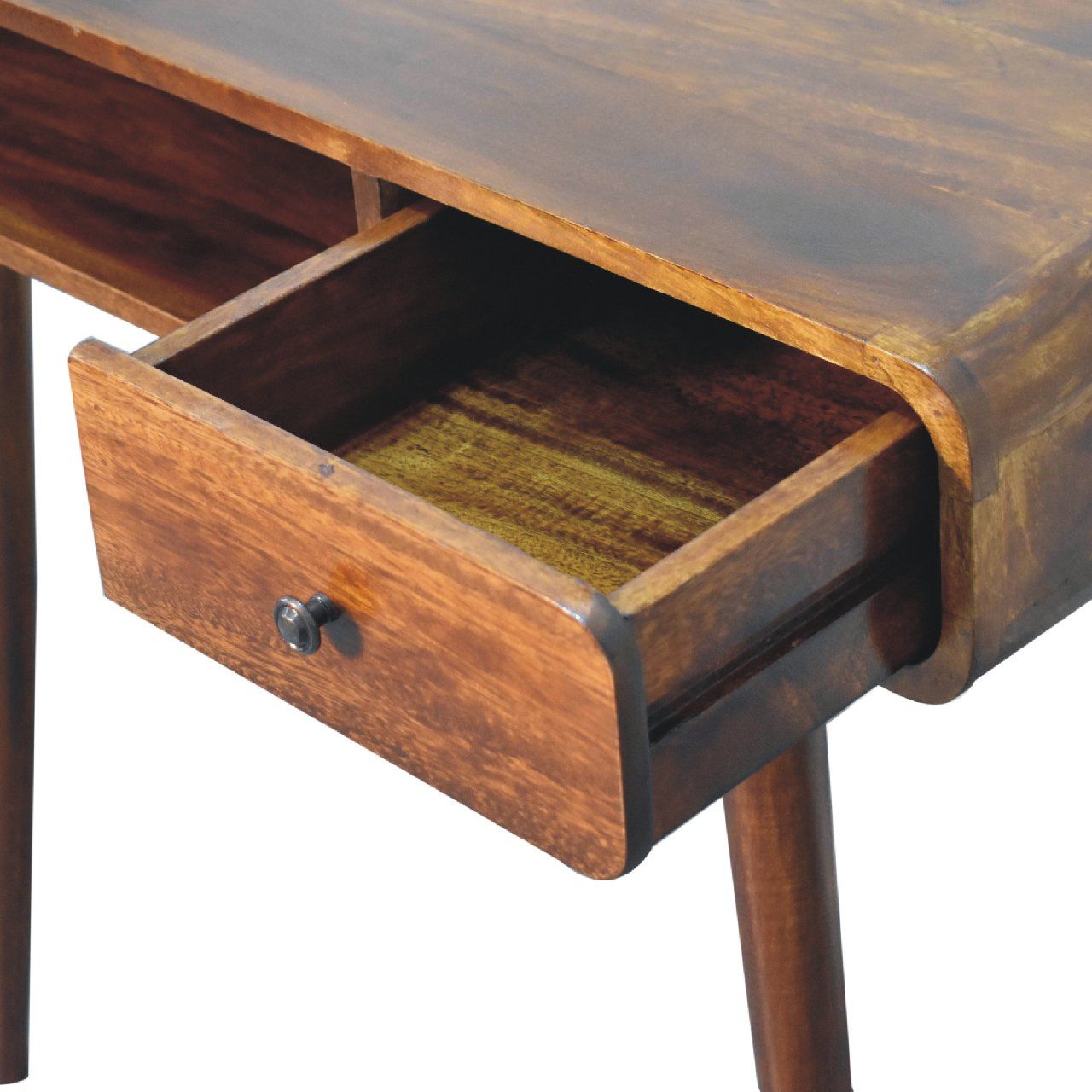 Artisan - Curved Chestnut Writing Desk