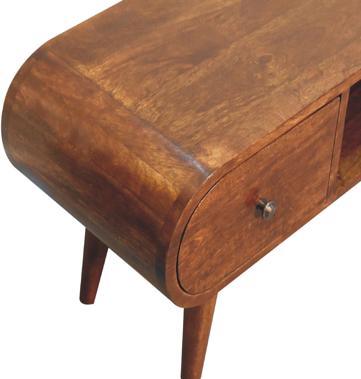 Artisan - Chestnut Circular TV Unit