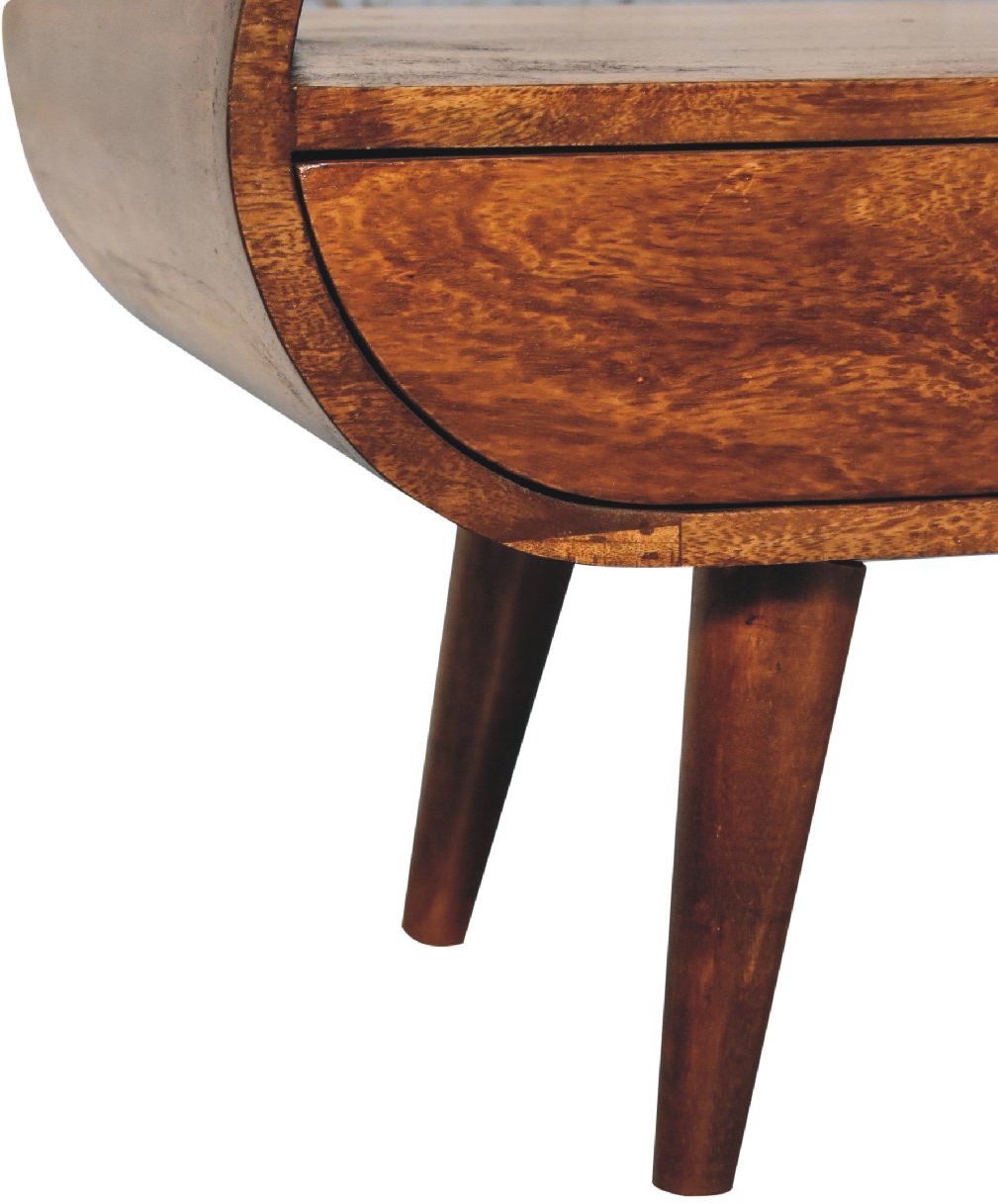 Artisan - Chestnut Circular TV Stand