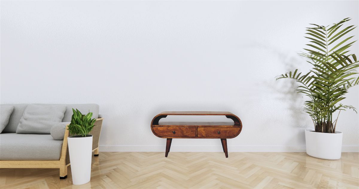 Artisan - Chestnut Circular TV Stand