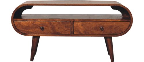 Artisan - Chestnut Circular TV Stand