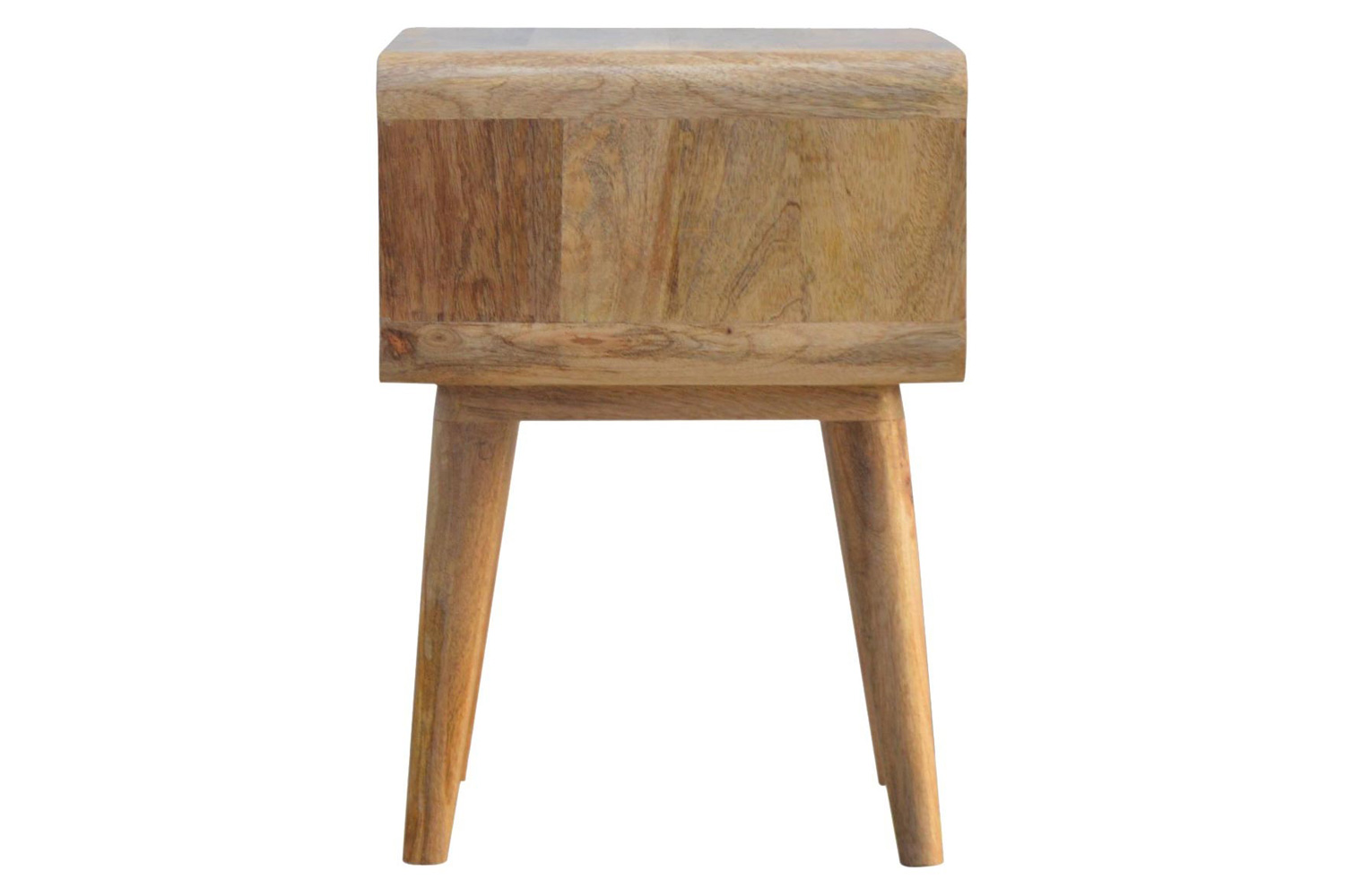 Artisan Curved Open Bedside - Oak-ish