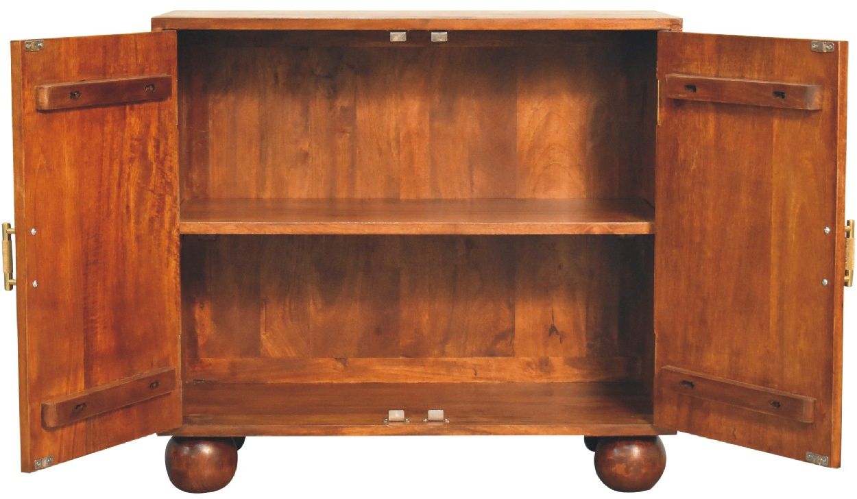 Artisan - Chestnut Carved Ball Cabinet